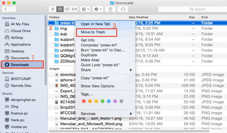 Mac download folder